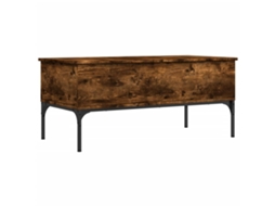 Conjunto 1 Mesa De Centro Vidaxl Marrom Metal (100 X 50 X 45 Cm)