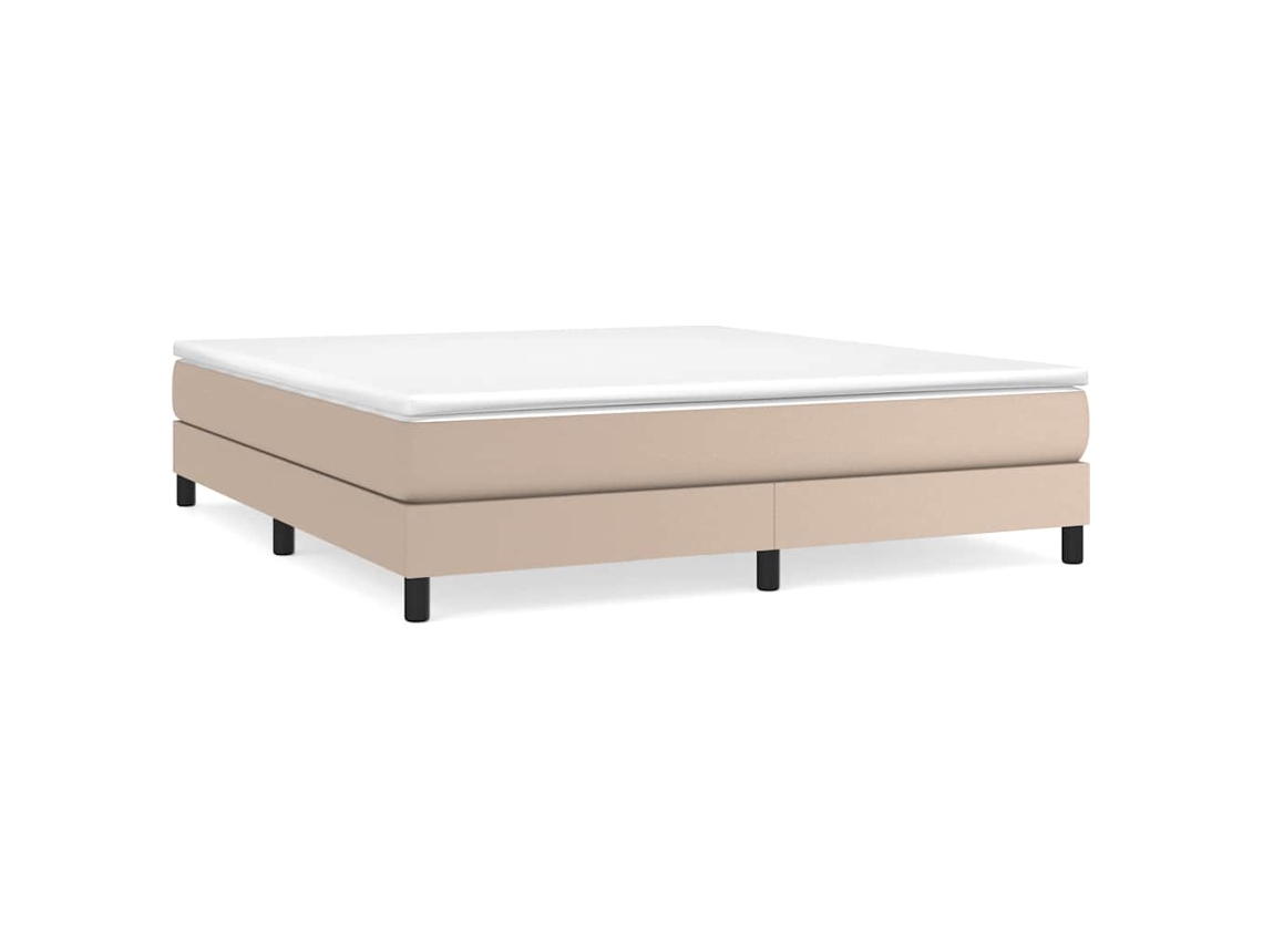 Box Spring Bed Frame, Box Spring Bed Frames Vidaxl Marrom Couro Artificial (180 X 200 Cm)
