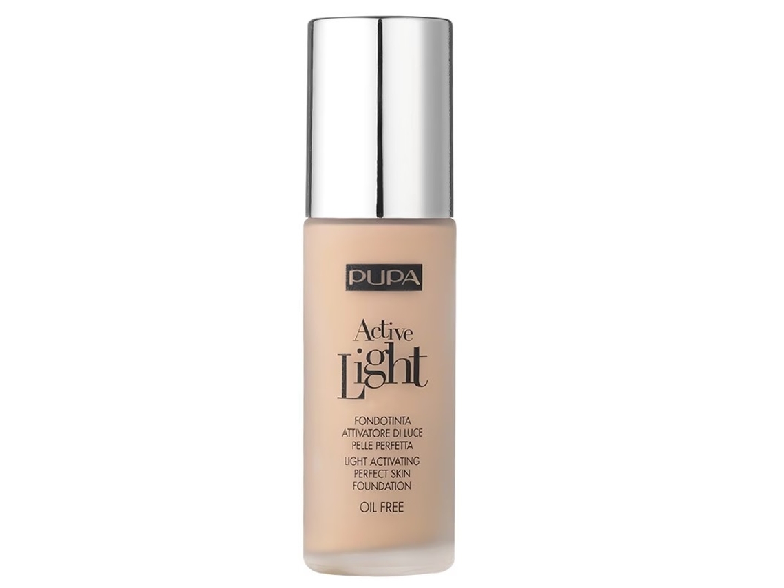 Base Facial Ativa Leve Oil Free FPS 10, Tom 040 Areia, 30ml Pupa Milano