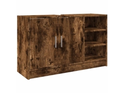Sink Cabinet, Sink Cabinets Vidaxl Marrom Madeira Processada (90 X 29 X 55 Cm)