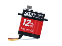 Servo Digital Brushless À Prova D'água De 9g E 12kg Com Engrenagem De Aço Inoxidável, Vermelhoptk 9492 Mg-d, Para Aeromodelos E Carros De Asa Fixa.
