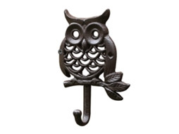 Gancho De Ferro Fundido Laxiscreed Fat Owl Para Decoração E Organização