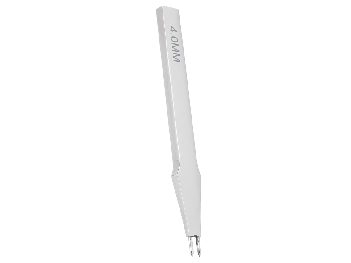 Furador De Couro Redondo Em Aço Para Artesanato E Costura, Ferramenta Faça Você Mesmo, 4 Mm (2 Dente Gokoco