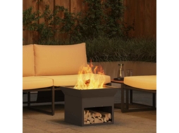 Vidaxl Fire Pit Preto 50 X 50 X 40 Cm Aço