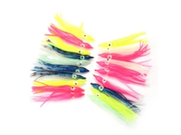 20 Iscas de Lula Marítimas Soft para Pesca (10cm)