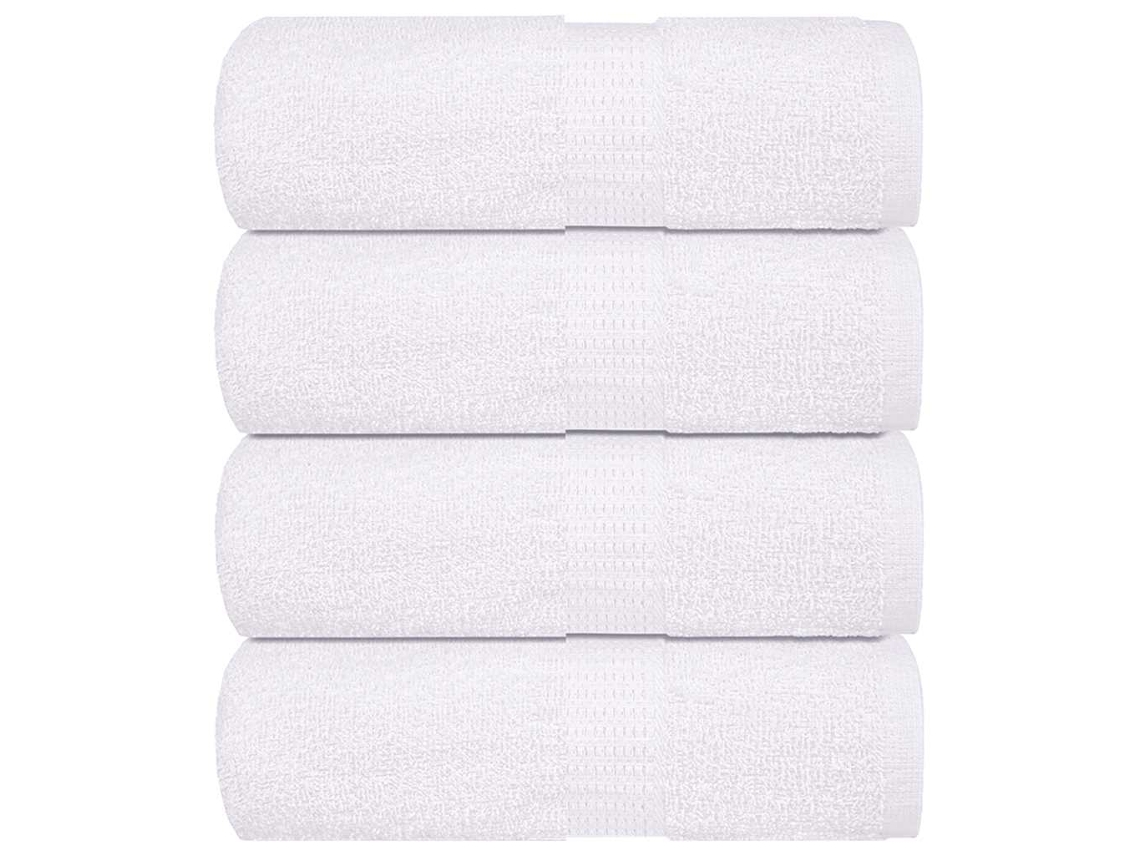 Vidaxl Toalhas De Rosto Frogn 4 Peças Branco 30x30 Cm 360 G/m²