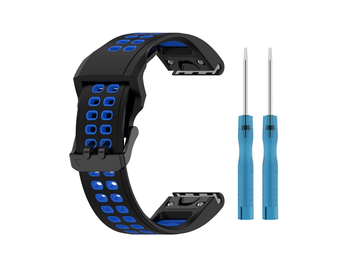 Pulseira Quickfit de 20 mm para Garmin Fenix 6s Pro/7s/5s, Preto e Cinza SIURN