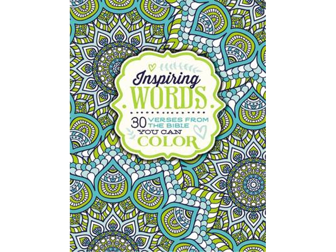 Livro Inspiring Words Coloring Book de Zondervan (Inglês)