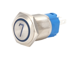 Interruptor Botão 5 Pinos Aço Inox Luz Automático