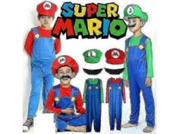 Disfraz De Mario Luigi Para Adultos E Crianças Carnaval Halloween Festa Cosplay Luigi Green Girl S