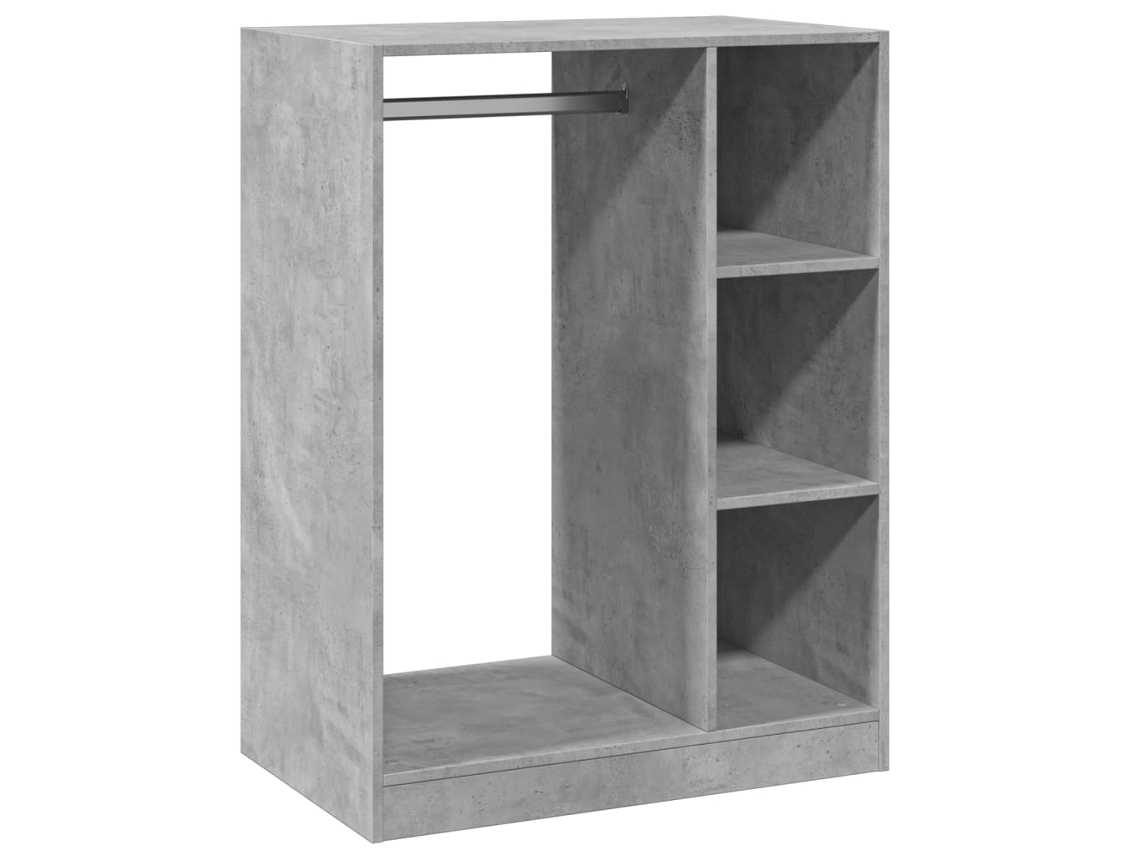 Roupeiro 77x48x102cm Madeira Cinzento Cimento MAISON EXCLUSIVE