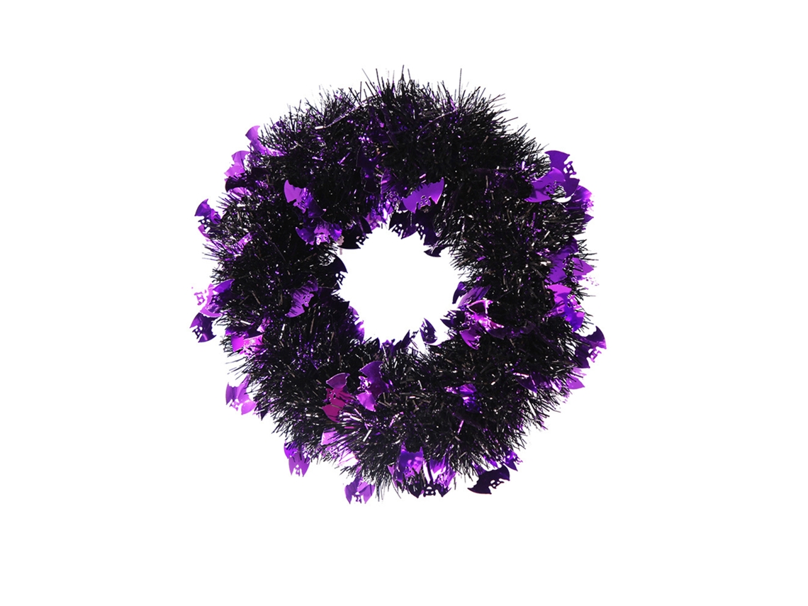 Guirlanda De Halloween Com Morcego Roxo Da Laxiscreed Para Decoração De Festas Temáticas
