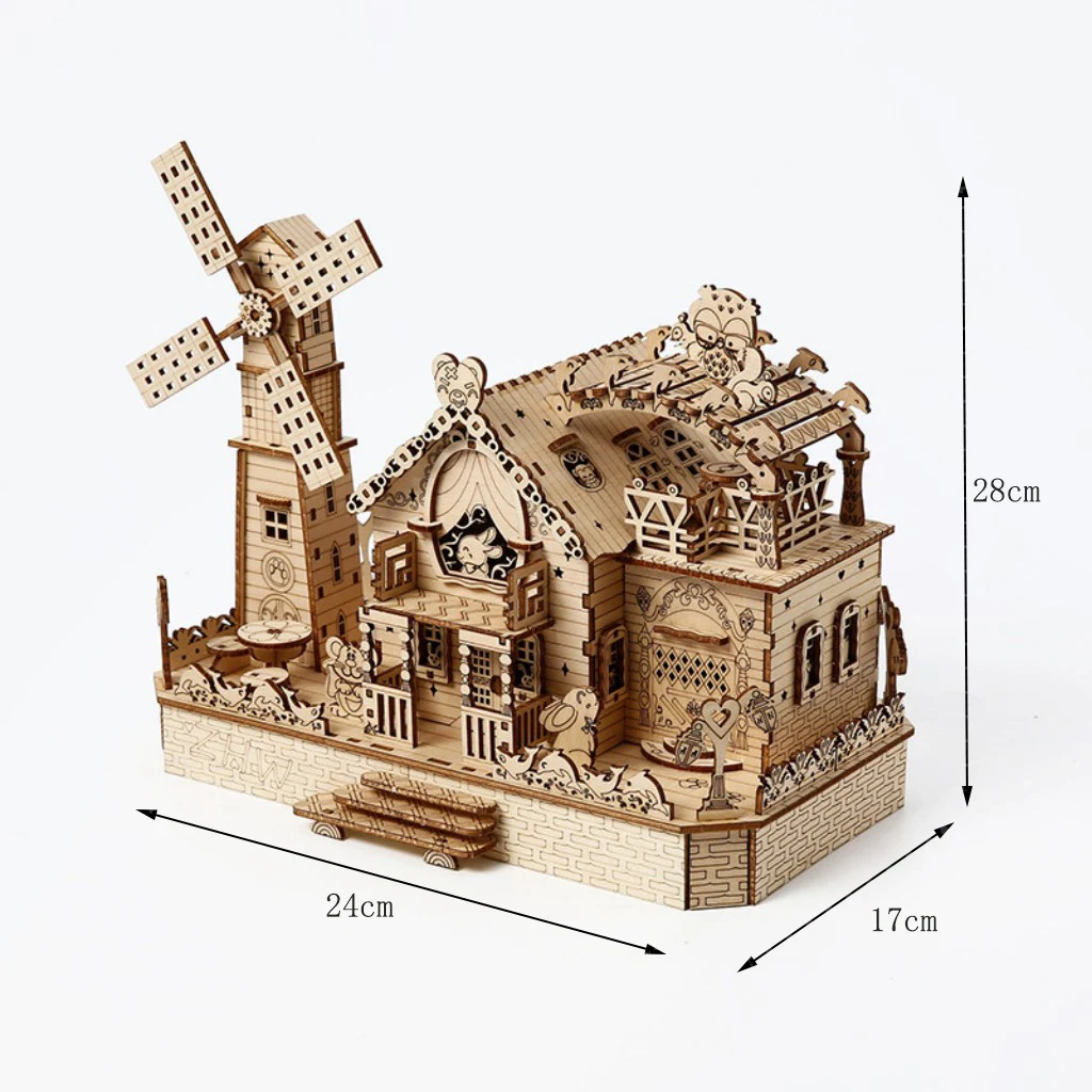 Conjunto de Blocos de Montar 3d, Casa em Miniatura para Animais. MDUG