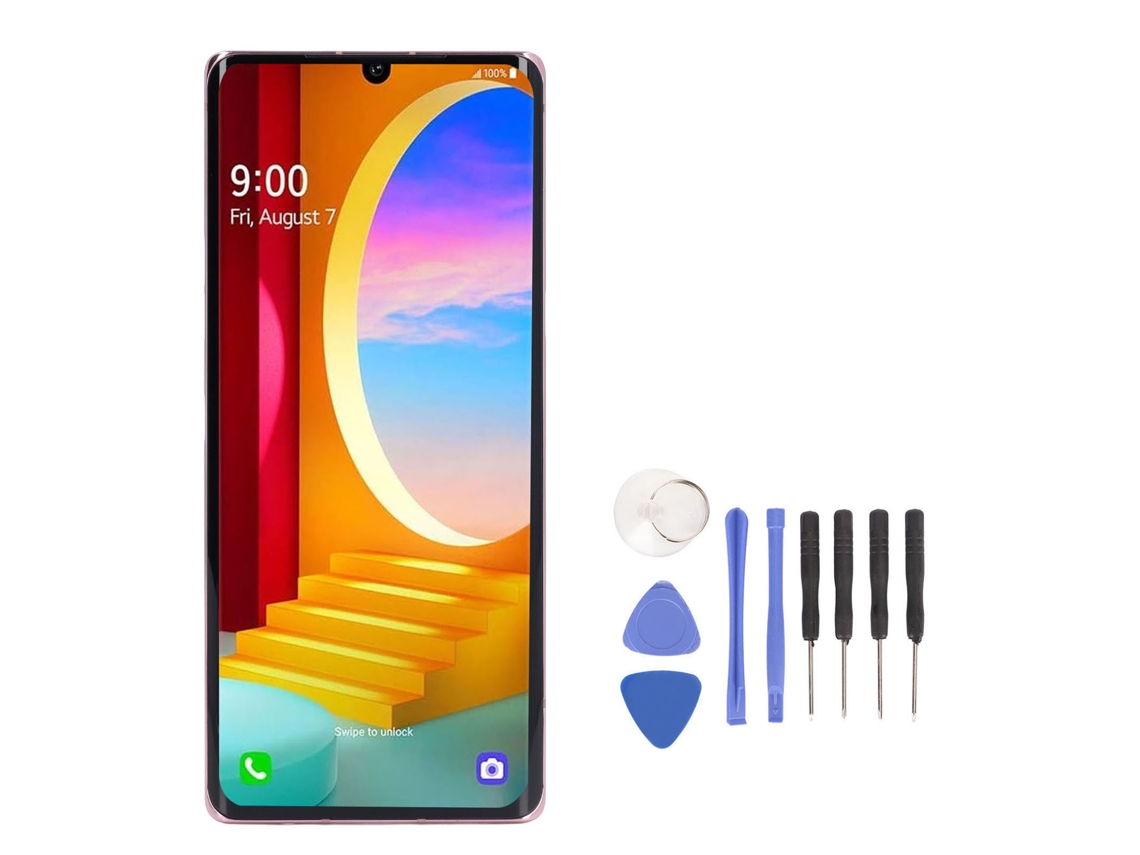 Tela Lcd Com Touch E Digitalizador Oled Para Velvet 5g Rosa Com Leitor De Impressão Digital