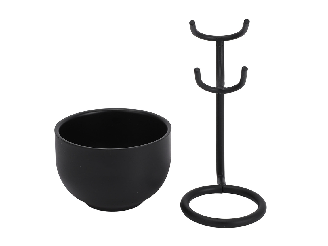 Set De Cepillo De Afeitar Con Taza Y Soporte