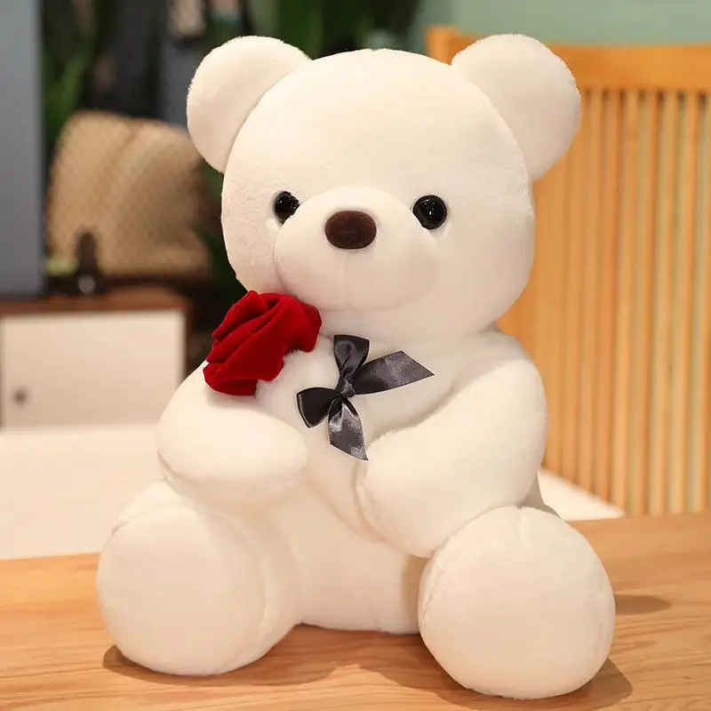 Urso de Pelúcia Rosa Fofo, Urso de Pelúcia para Abraçar MDUG (estilo A, 35 Cm)
