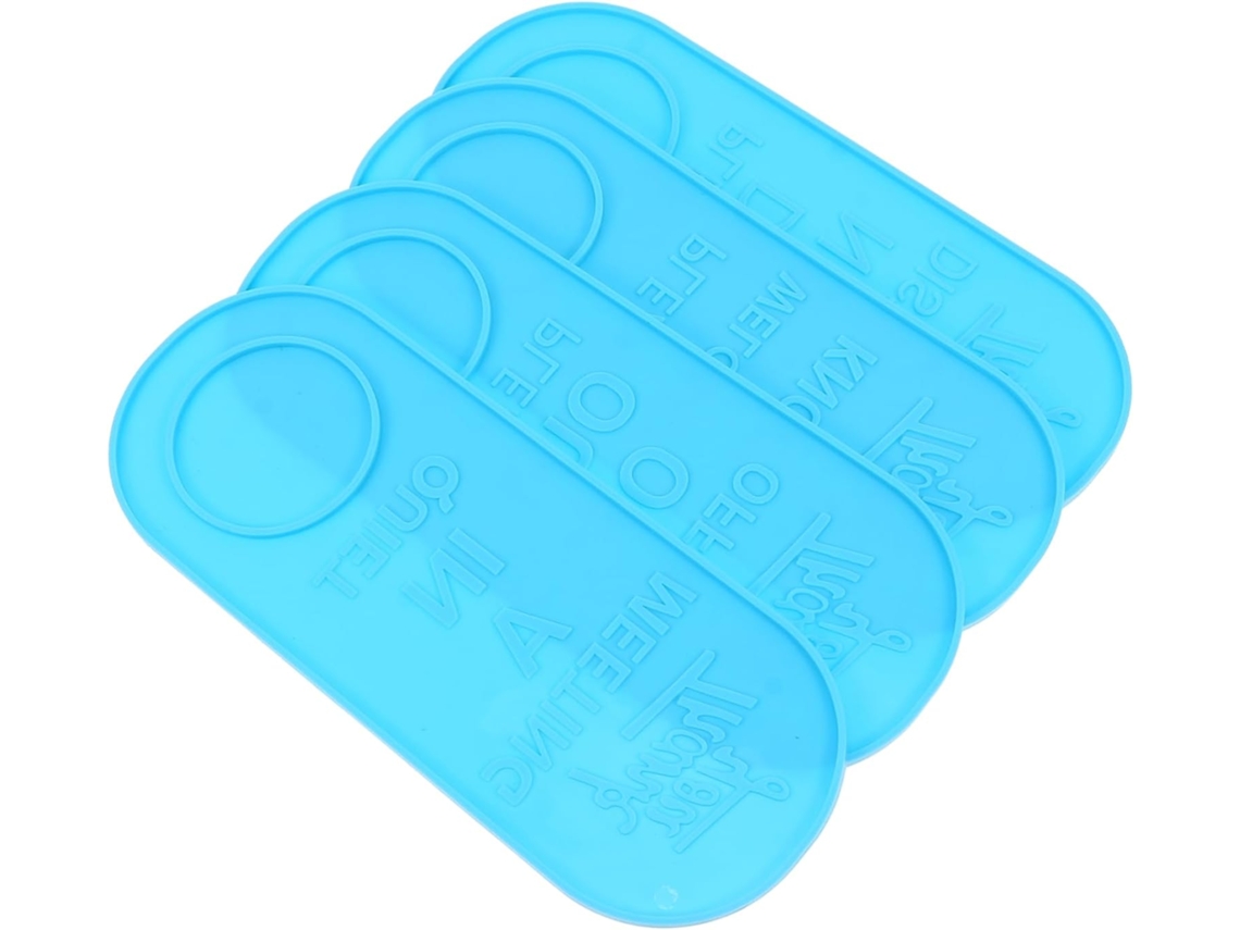 Conjunto De 4 Moldes Para Placas Porta Ideais Projetos "faça Você Mesm