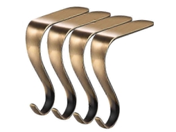 Ganchos Para Lareira Clipes De Metal Para Pendurar Meias De Natal E Enfeites De Árvore Olysi Shop (conjunto De 4)