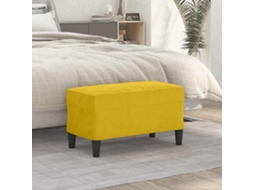 Vidaxl Banco 70x35x41 Cm Veludo Amarelo