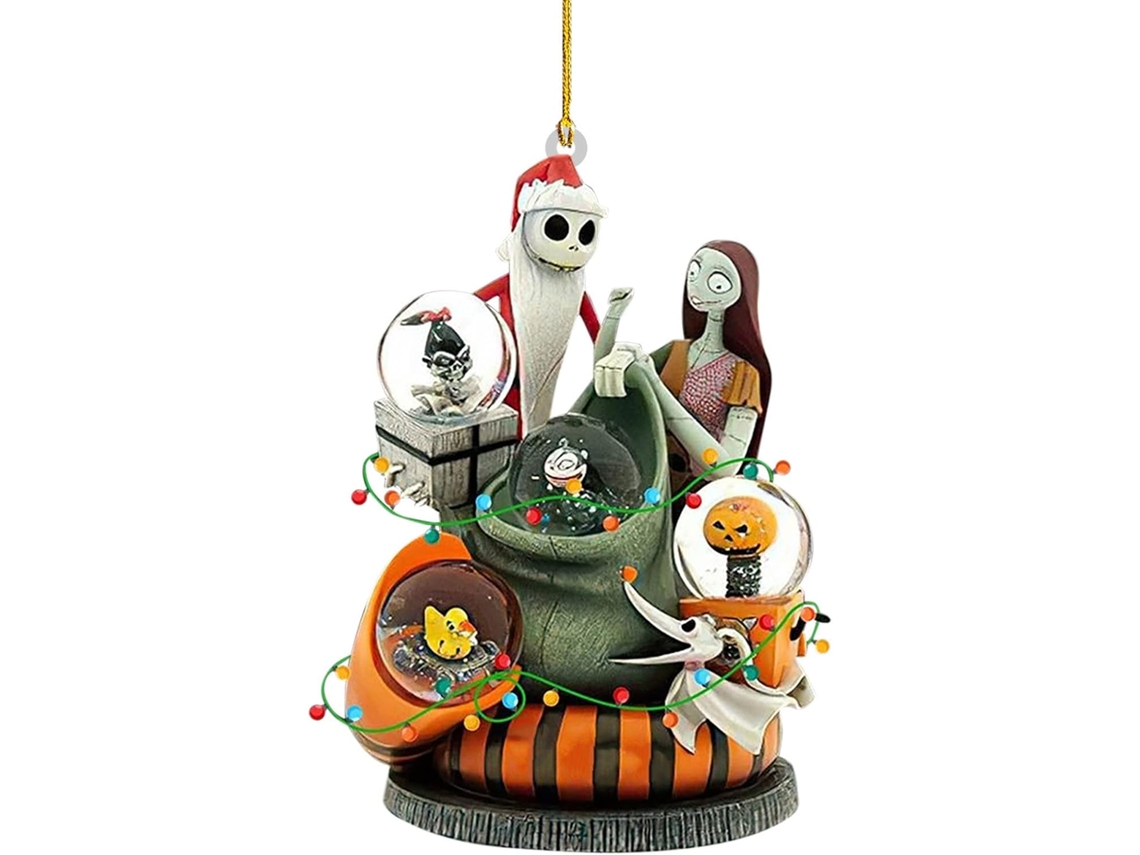 Enfeite De Natal Para Árvore De Natal Com Tema De Halloween De 2025, Pingente Fofo De Jack E Sally, Ideal Para Decoração De Árvore Aquaforge