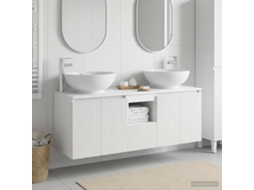 Vidaxl Conjunto De Armários Para Banheiro 3 Unid. Branco