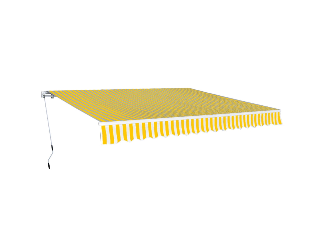 Awning, Awnings Vidaxl Amarelo Tecido (400 Cm)