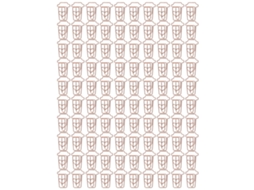 100 Miniclips Metálicos Reutilizáveis Em Forma De Xícara De Café, Inovadores E Bonitos, Para Escritório, Escola E Lar.