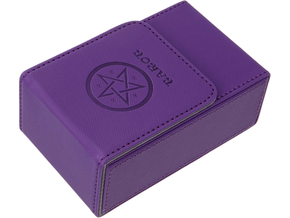 Estojo Magnético Guardar Cartas Compacto Roxo,