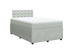 Box Spring Bed, Box Spring Beds Vidaxl Cinzeto Veludo (120 X 190 Cm)