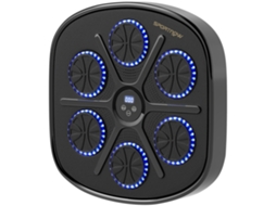Máquina de Boxe Rítmica,9 Modos,bluetooth,luzes Led,com Luvas de Boxe,preto BTFORUS