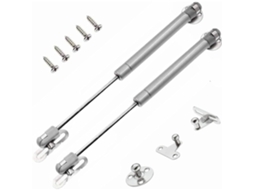Conjunto 2 Dobradiças De Armário Com Fecho Suave, Liga De Zinco/abs, 270 mm, Cor Prateada