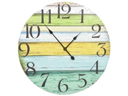 Wall Clock, Wall Clocks Vidaxl Multicolor Mdf (60 Cm)