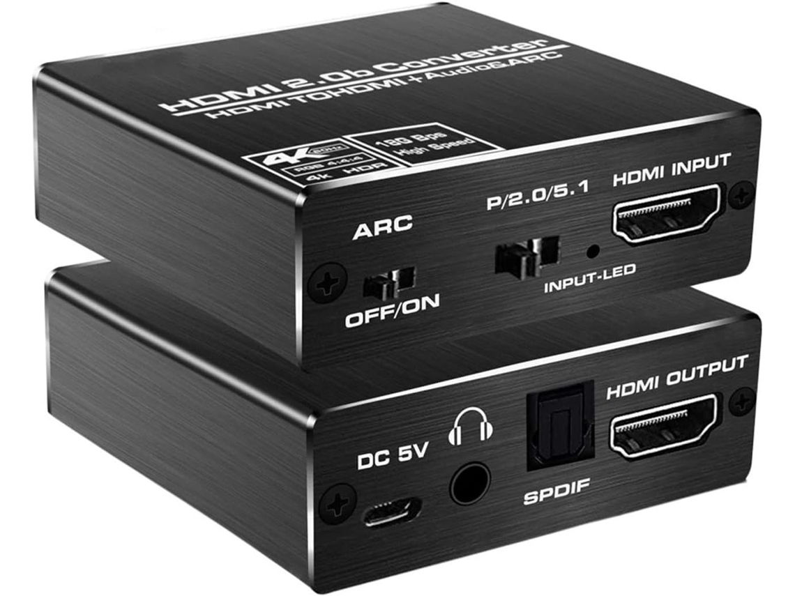 Comutador 4k 2.0, Extrator de Comutador, Divisor Hdr Arc 4x1 com SFUSHOS