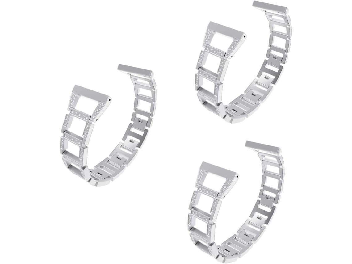 Conjunto De 3 Pulseiras Aço Inoxidável Para Relógio, Com Design