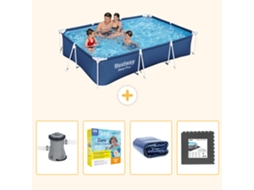 Bestway Piscina Bestway Steel Pro Retangular - 300x201x66 Cm - 5-peças S285