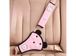 Almofada de cinto de segurança para crianças em pelúcia, antialérgica, rosa, HEXINYIGJLY