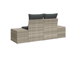 Maison Exclusive - Sofá De Jardim Com Almofada Cinzeto 184 X 62 X 69 Cm Vime Pe