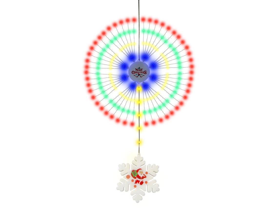 2026 luces de Navidad En Forma de Fuegos Artificiales Ip65 Resistentes À Água 8 Modos de Iluminação Decorativas Pendentes