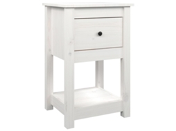 Armário de cabeceira VIDAXL Branco Madeira (40x35x61.5 cm)