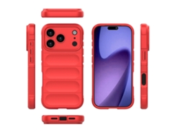 Capa Para Celular Iphone 17 Pro, Capa Protetora Macia, Vermelha