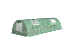 Mini Greenhouse Of Garden Mini Greenhouse Tunnel Has Tomates 200 X 80 X 45 Cm Steel Foot Anti - Uv 4 Doors In Filet Enroulables Green