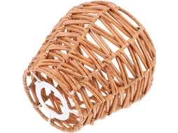 Luminária Pendente de Vime Sintético, Diâmetro Médio, Iluminação Suave, Estilo Vintage. SFUSHOS