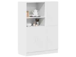 Vidaxl 2 Pcs Armário De Cozinha Conjunto Derivados De Madeira Branco