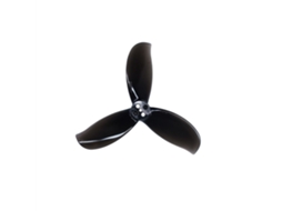 Hélices Gemfan D2.8 de 3 Pás, 2,8 Polegadas, em Policarbonato, Transparentes, Pretas , com Furo de 1,5 Mm, para Drones de Corrida Fpv. MDUG (2 Pares)