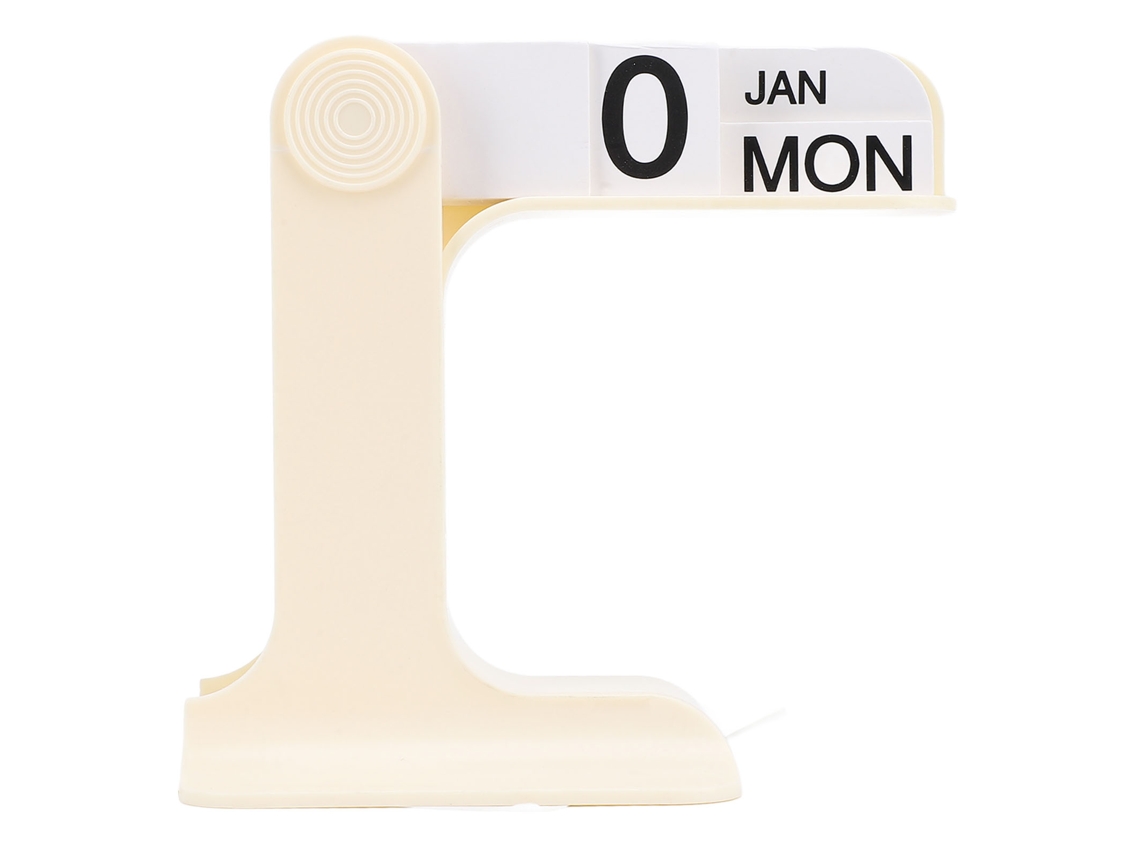 Ats calendário Perpétuo Flip Decorativo de Escritório para Sala, Oficina, Alivio de Estresse, Branco