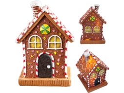 Enfeite De Natal Em Forma De Casa De Gengibre | Estatueta De Resina Equipada