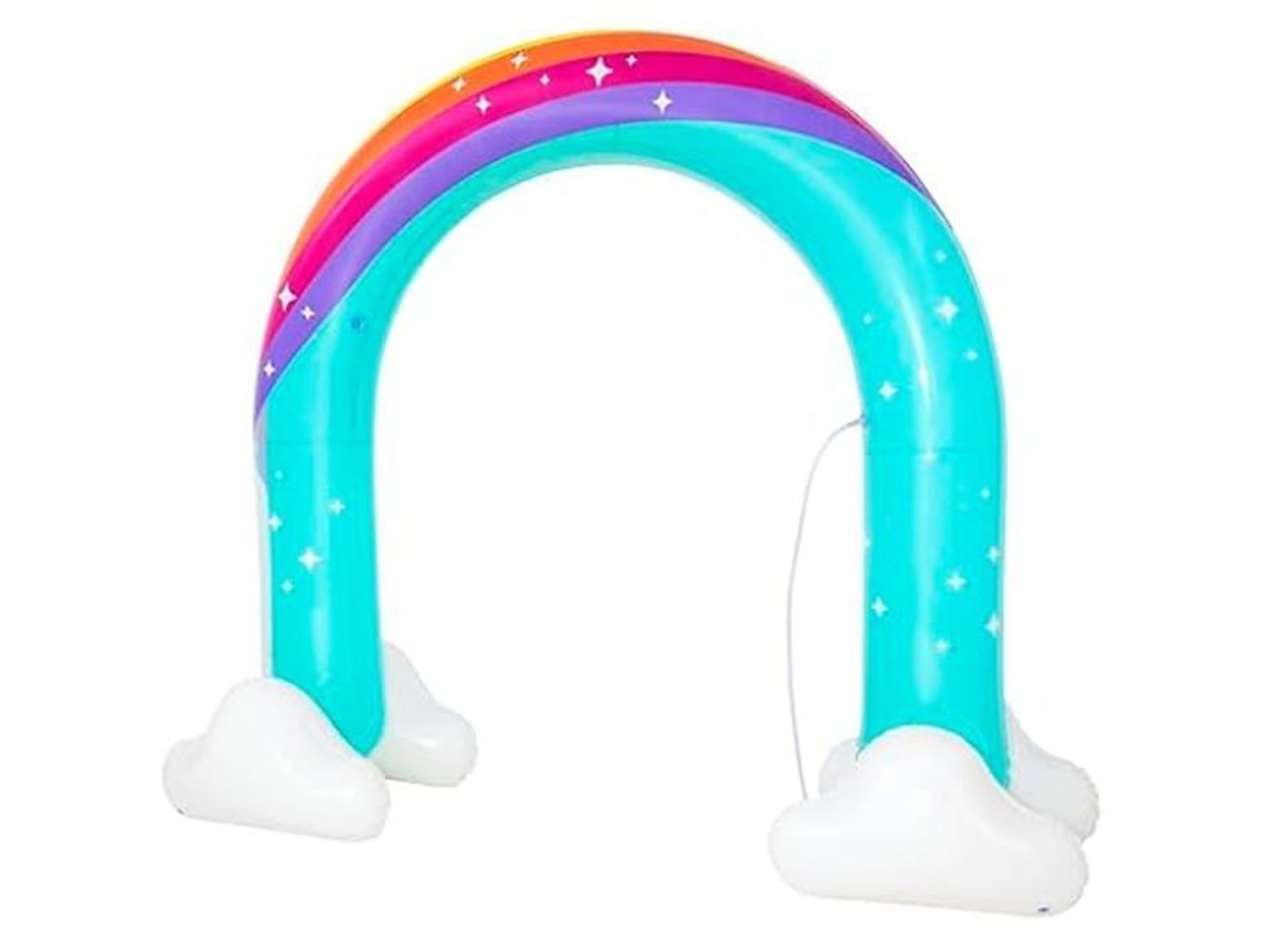 Melhorway Arroseur Inflável Jumbo Rainbow Dreams - 221 Cm X 71 Cm X 193 Cm - Multicolorido