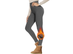Calça Legging Térmica Esportiva Feminina Vermelha 2xl academia Quente E Confortável Cintura Alta Ideal Para Yoga Fitness Corrida E Ciclismo