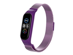 Pulseira De Aço Inoxidável Magnética De Cor Sólida Para Xiaomi Mi Band 5 Milano (prateada)