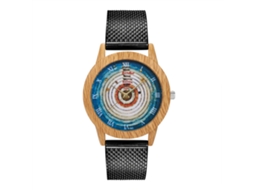 Relógio de quartzo unissex Zhoulianfa com pulseira de silicone, mostrador preto casual.